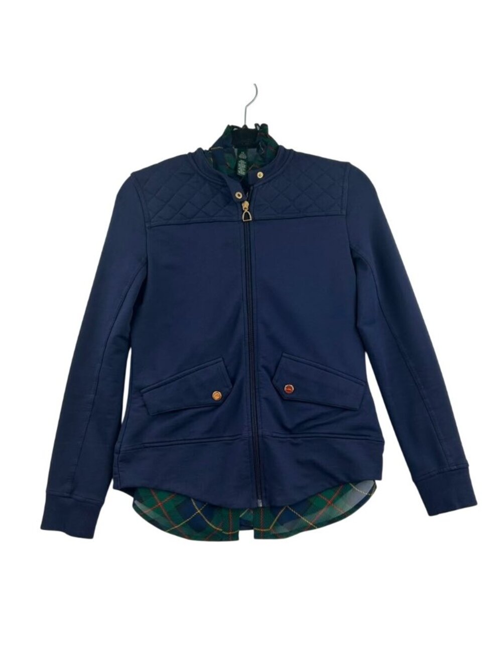 Lauren Ralph Lauren Jacket Blouse Lot Women XS Multicolor Full Zip Plaid Quilted